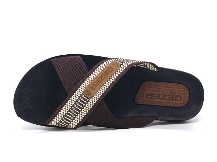 Gezer Merdane 10489.04 Halatlı Günlük Terlik Kahve - Gezer (1)