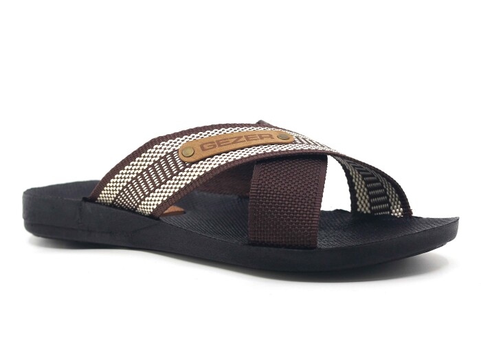 Gezer Merdane 10489.04 Halatlı Günlük Terlik Kahve - Gezer