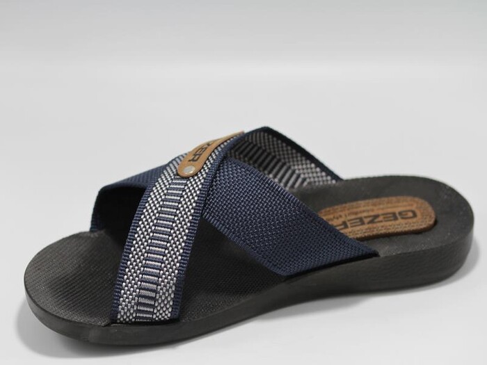 Gezer Merdane 10489.04 Halatlı Günlük Terlik Lacivert - Gezer (1)