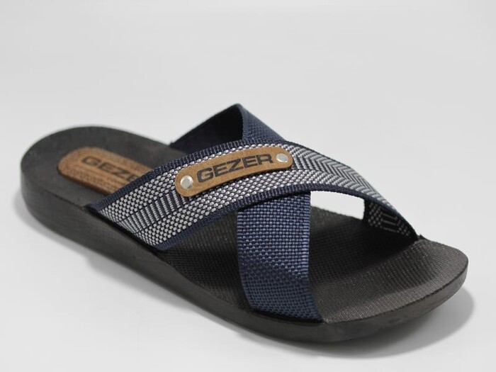 Gezer Merdane 10489.04 Halatlı Günlük Terlik Lacivert - Gezer