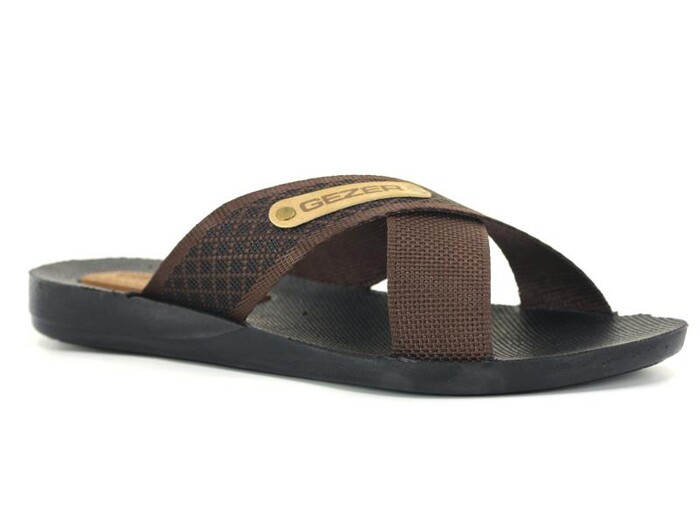 Gezer Merdane 10489.11 Halatlı Günlük Terlik Kahve - Gezer
