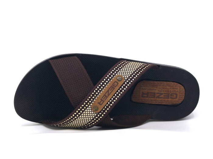 Gezer Merdane 10489.25 Halatlı Günlük Terlik Kahve - Gezer (1)