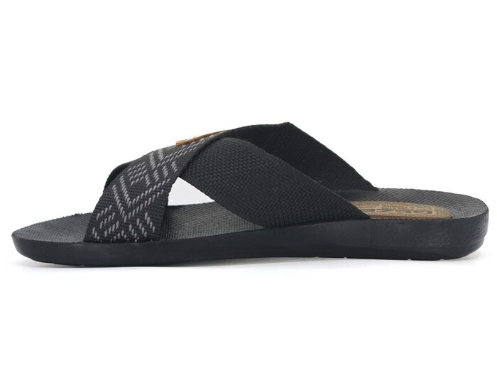 Gezer Merdane 10489.26 Halatlı Günlük Terlik Siyah - Gezer (1)