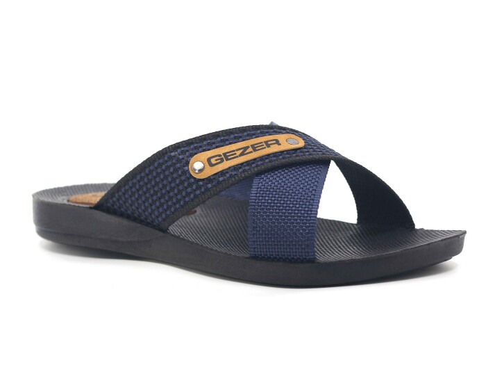 Gezer Merdane 10489.28 Halatlı Günlük Terlik Lacivert - Gezer