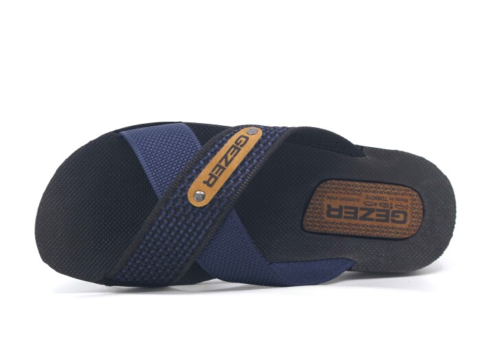 Gezer Merdane 10489.28 Halatlı Günlük Terlik Lacivert - Gezer (1)