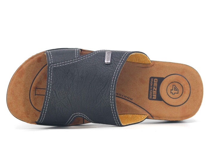 Gezer Merdane 11525.00 Koleksiyon Noktalı Günlük Terlik Siyah - Gezer (1)