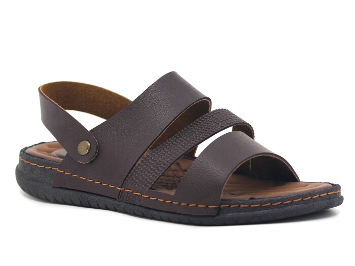 Gezer Merdane 11651.00 Kutulu PVC Döngülü Terlik Kahve - Gezer