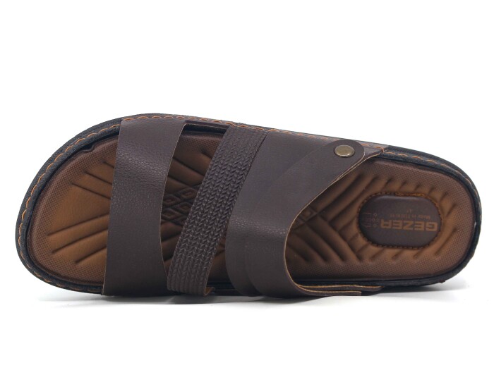 Gezer Merdane 11651.00 Kutulu PVC Döngülü Terlik Kahve - Gezer (1)