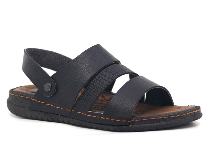 Gezer Merdane 11651.00 Kutulu PVC Döngülü Terlik Siyah - 1