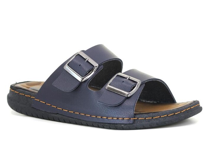 Gezer Merdane 11652.00 Çift Toka PVC Koleksiyon Günlük Terlik Lacivert - 4