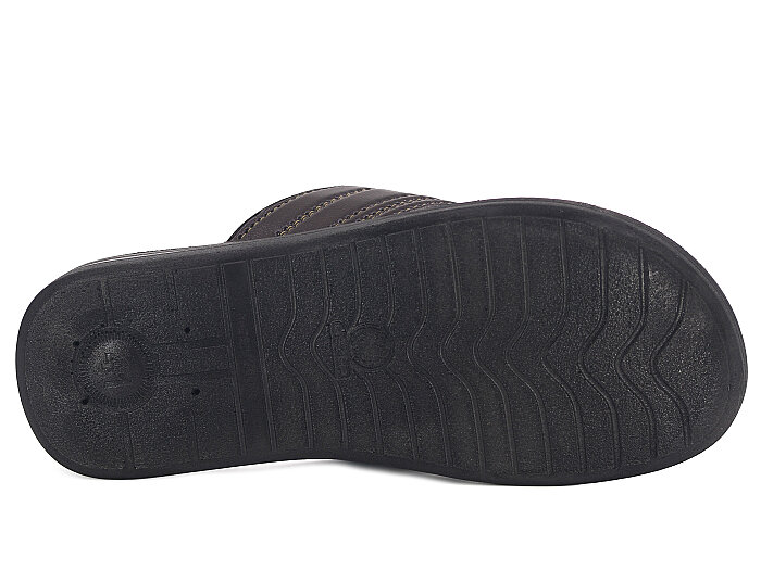 Gezer Merdane 12059.02 Noktalı Cilt Günlük Terlik Parlak Kahve - 3