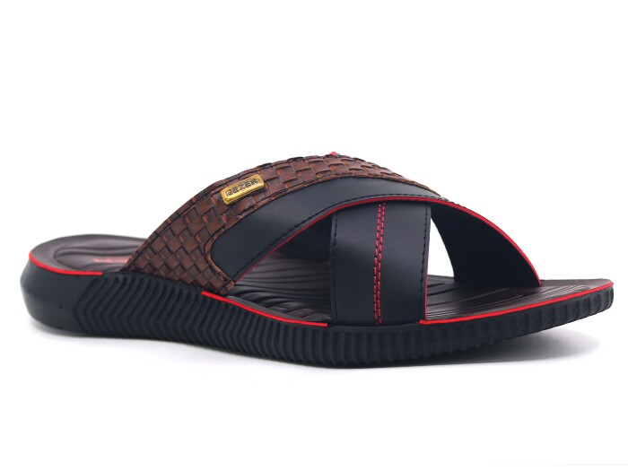 Gezer Merdane 12413.01 Çapraz Koleksiyon Günlük Terlik Kahve - Gezer