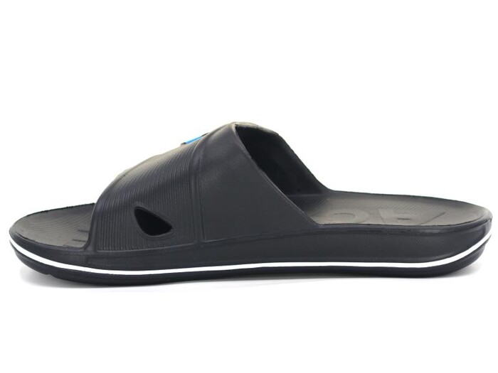 Gezer Merdane 12463.00 Çizgili Açık Eva Terlik Siyah - 2