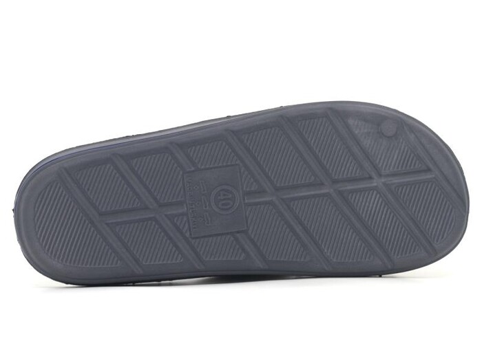 Gezer Merdane 12463.00 Çizgili Açık Eva Terlik Gri - Gezer (1)