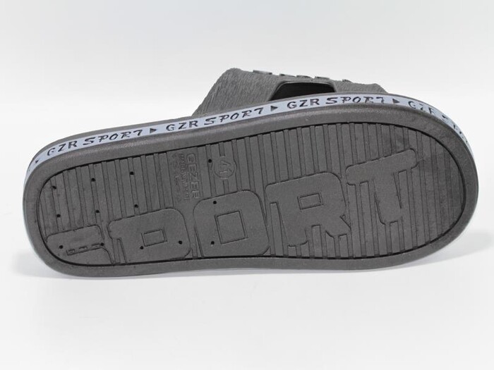 Gezer Merdane 12467.00 Airblow Sport Kaydırmaz Terlik Siyah - Gri - 3