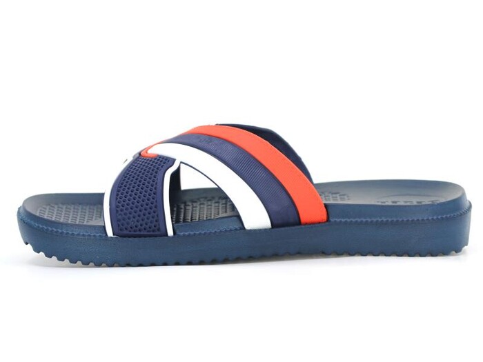 Gezer Merdane 12474.00 Çapraz Koleksiyon Lux Eva Terlik Lacivert - Beyaz - Kırmızı - Gezer (1)