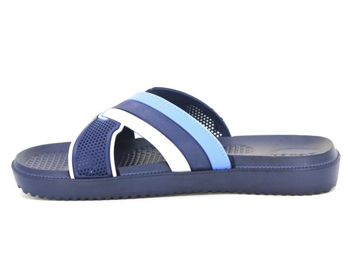 Gezer Merdane 12474.00 Çapraz Koleksiyon Lux Eva Terlik Lacivert - Beyaz - Mavi - Gezer (1)