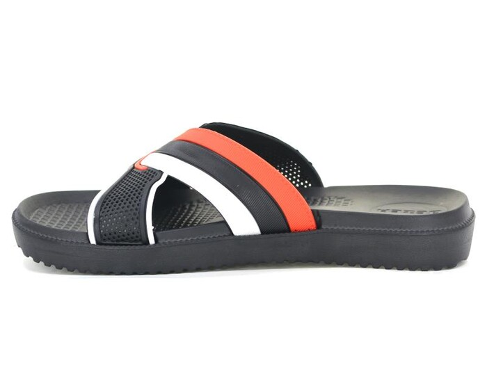 Gezer Merdane 12474.00 Çapraz Koleksiyon Lux Eva Terlik Siyah - Beyaz - Kırmızı - Gezer (1)