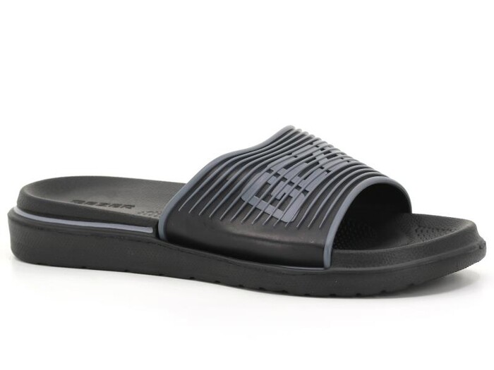 Gezer Merdane 12475.00 Koleksiyon Lux Eva Terlik Siyah - Gri - Gezer