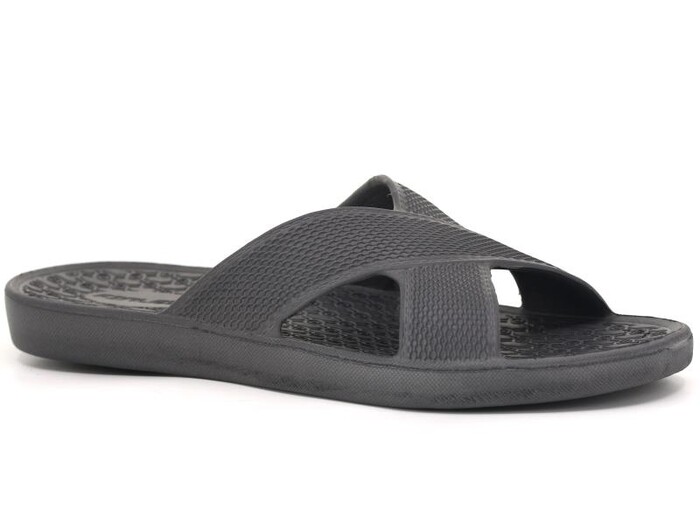 Gezer Merdane 12639.00 Çapraz Eva Terlik Gri - Gezer