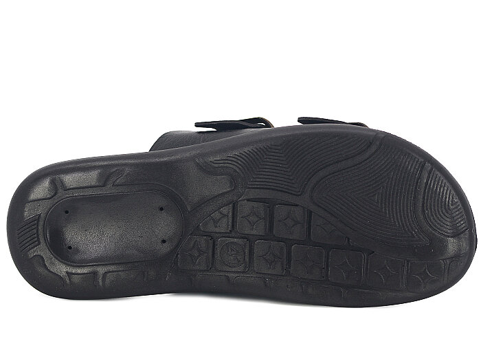 Gezer Merdane 13267.01 Çift Toka Günlük Terlik Siyah - 3