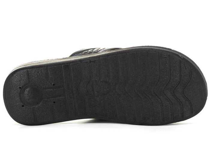 Gezer Merdane 13416.00 Noktalı Cilt Günlük Terlik Siyah - Gri - 6