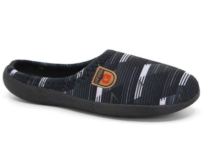 Gezer Merdane 13501 PVC Winter Kışlık Ev Terliği Siyah - Gezer