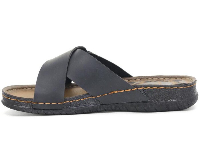 Gezer Merdane 13645.00 Çapraz Tokalı Monta Günlük Terlik Siyah - Gezer (1)