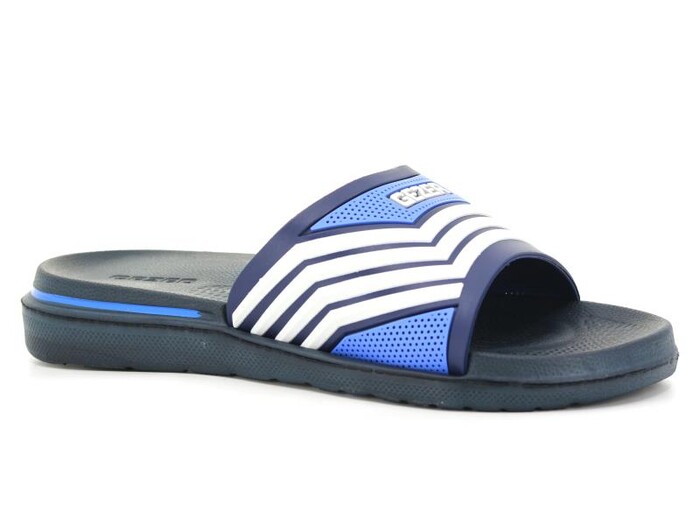 Gezer Merdane 14196.00 Koleksiyon Lux Eva Terlik Lacivert - Mavi - Beyaz - Gezer