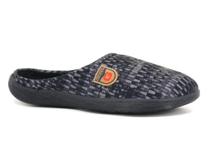 Gezer Merdane 14420.00 PVC Winter Kışlık Ev Terliği Siyah - Gezer