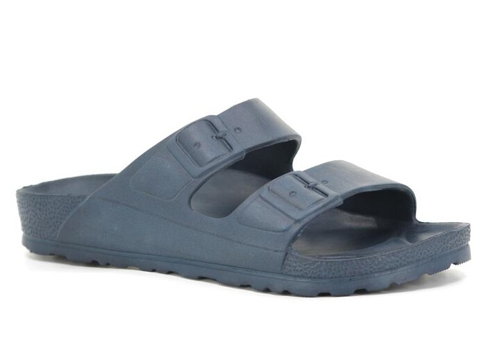 Gezer Merdane 14497.00 Çift Toka Eva Terlik Lacivert - Gezer