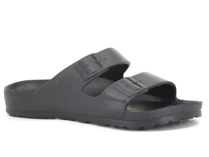 Gezer Merdane 14497.00 Çift Toka Eva Terlik Siyah - Gezer