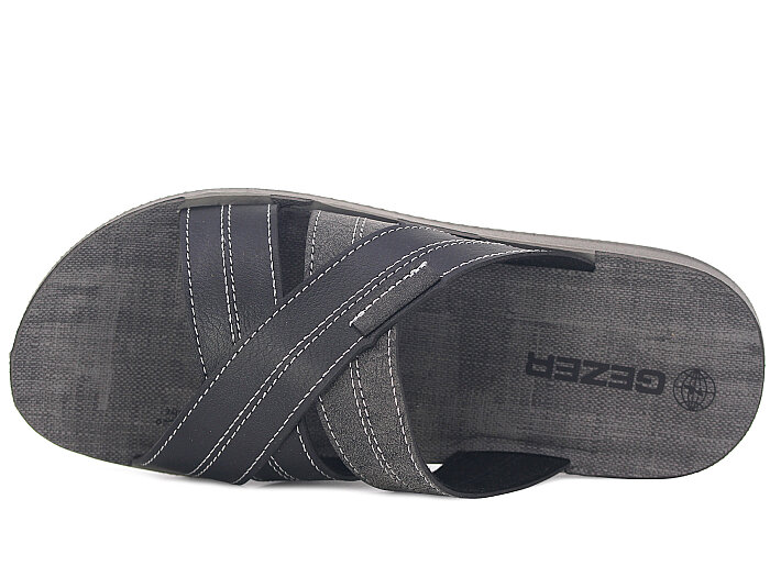 Gezer Merdane 14577.01 Çapraz Koleksiyon Günlük Terlik Siyah - 2