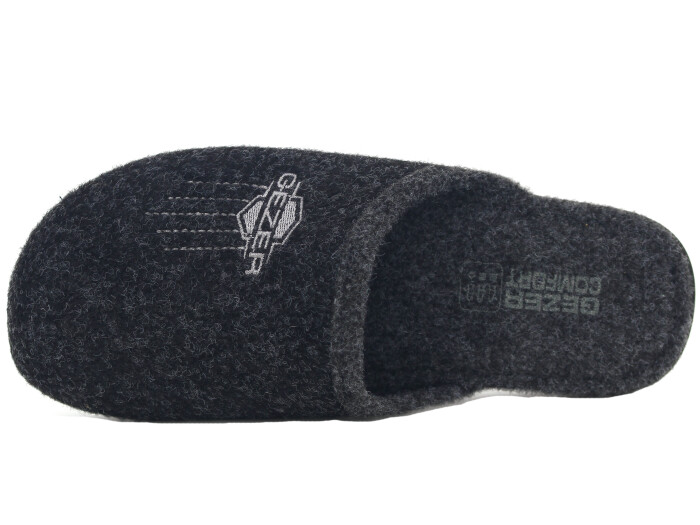 Gezer Merdane 14626.00 Kışlık Keçeli Cırtlı Ev Terliği Siyah - 2