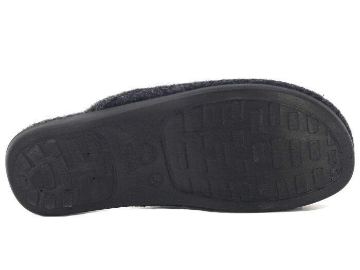 Gezer Merdane 14626.00 Kışlık Keçeli Cırtlı Ev Terliği Siyah - 3