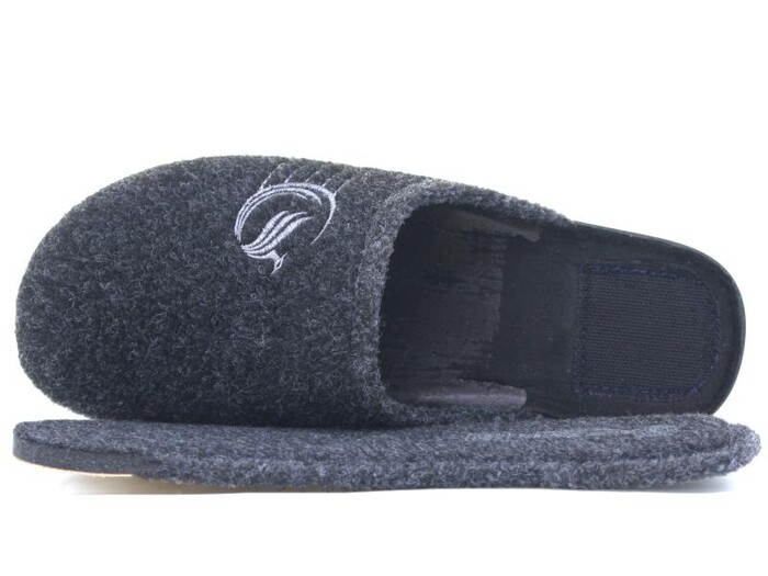 Gezer Merdane 14627.00 Kışlık Cırtlı Kutulu Ev Terliği Siyah - Gezer (1)