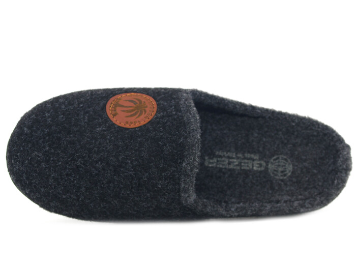 Gezer Merdane 14629.00 Gondol İçi Çıkan Ev Terliği Siyah - Gezer (1)