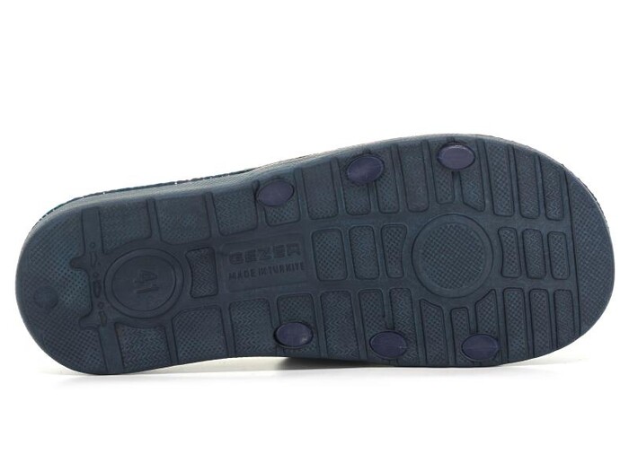 Gezer Merdane 14883.00 Koleksiyon Lux Eva Terlik Lacivert - Mavi - Beyaz - 6