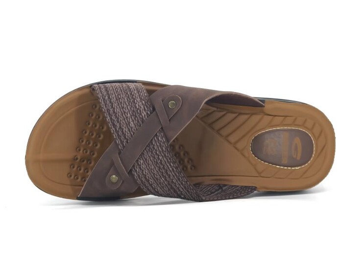 Gezer Merdane 14980.00 Çapraz Günlük Terlik Kahve - Gezer (1)