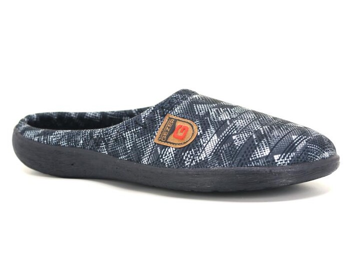 Gezer Merdane 15069.00 PVC Winter Gondol Kışlık Ev Terliği Siyah - Gezer