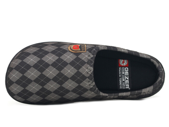 Gezer Merdane 15140.00 PVC Winter Gondol Kışlık Ev Terliği Gri - Gezer (1)