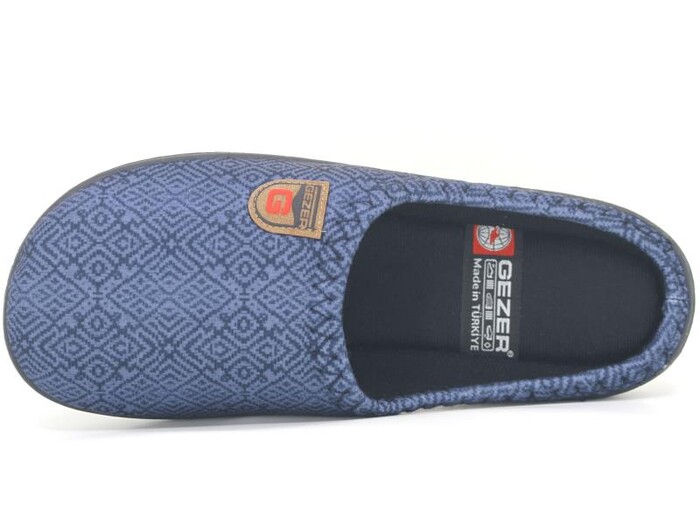 Gezer Merdane 15142.00 PVC Winter Gondol Kışlık Ev Terliği Lacivert - Gezer (1)