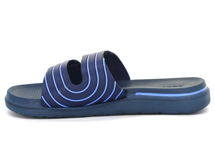 Gezer Merdane 15190.00 Çift Toka Koleksiyon Lux Eva Terlik Lacivert - Mavi - Beyaz - Gezer (1)