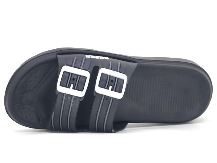 Gezer Merdane 15190.00 Çift Toka Koleksiyon Lux Eva Terlik Siyah - Gri - Beyaz - Gezer (1)