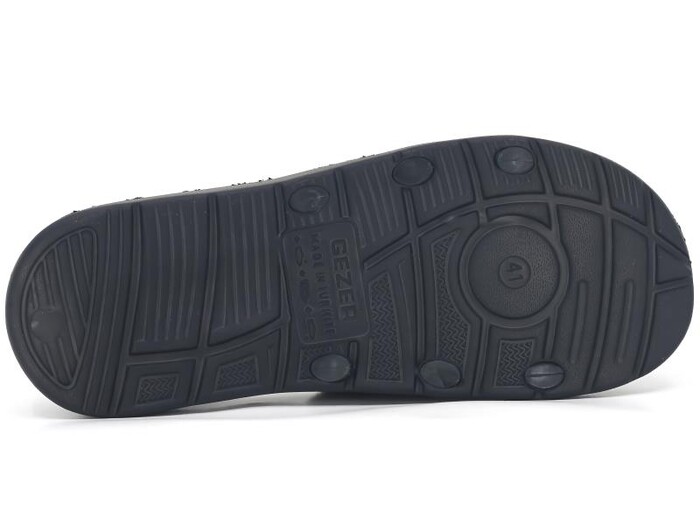 Gezer Merdane 15190.00 Çift Toka Koleksiyon Lux Eva Terlik Siyah - Kırmızı - Beyaz - 3