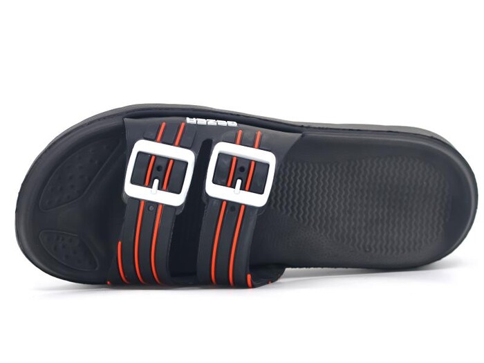 Gezer Merdane 15190.00 Çift Toka Koleksiyon Lux Eva Terlik Siyah - Kırmızı - Beyaz - 2