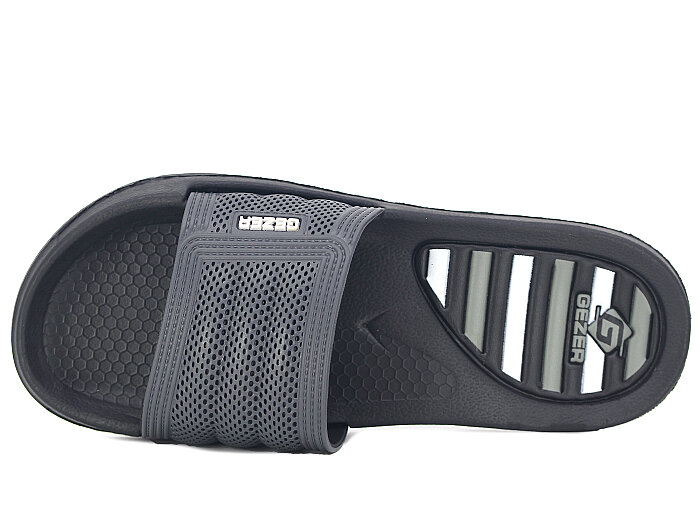 Gezer Merdane 15195.00 Geçmeli Lux Eva Terlik Siyah - Gri - Beyaz - 2