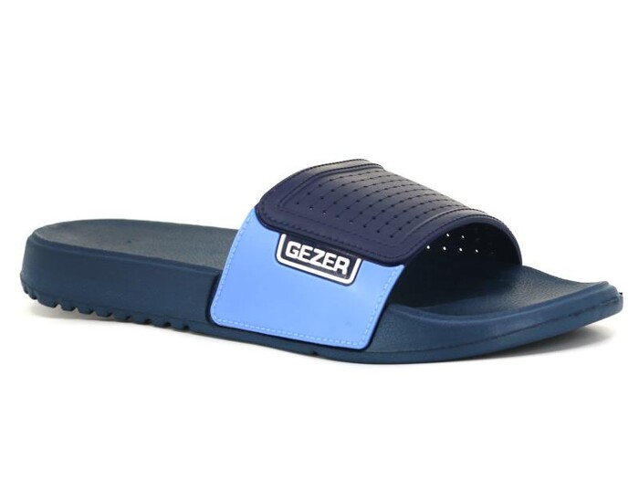 Gezer Merdane 15197.00 Koleksiyon Lux Eva Terlik Lacivert - Mavi - Beyaz - Gezer