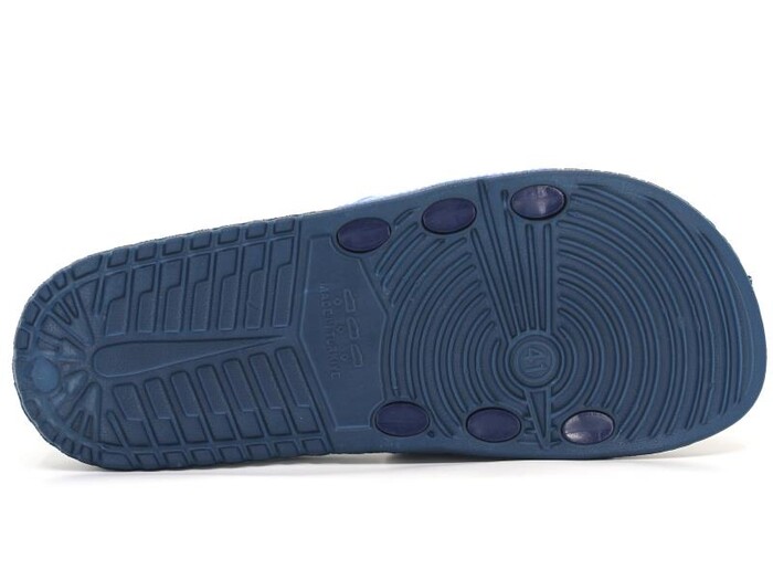 Gezer Merdane 15197.00 Koleksiyon Lux Eva Terlik Lacivert - Mavi - Beyaz - 3