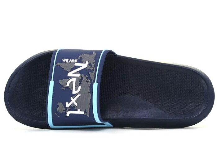 Gezer Merdane 15584.00 Düz Yüz Günlük Terlik Lacivert - Buz Mavisi - Gezer (1)